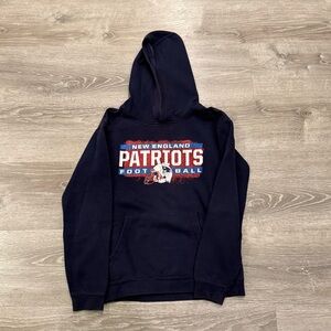 New England Patriots Youth Pullover Hoodie Sweatshirt Fits Youth Large